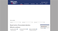 Desktop Screenshot of mcleankerr.com